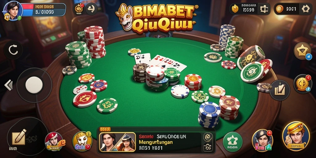 Screenshot permainan QiuQiu yang menegangkan