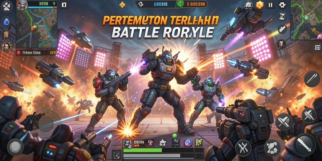 Tampilkan aksi seru gameplay Battle Royale di DS99.