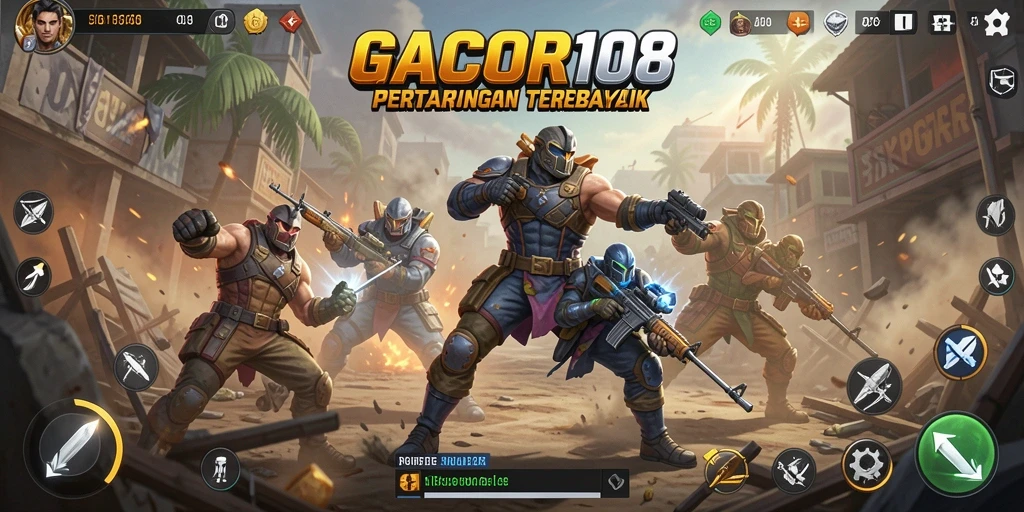 Tangkapan layar GACOR108 menampilkan momen intens bertarung di Battle Royale.