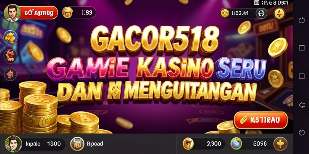 Tampilan menarik dari permainan Kasino dalam GACOR518.