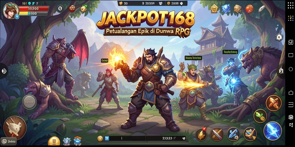 Tampilan gameplay menakjubkan dari JACKPOT168 dengan aksi seru.