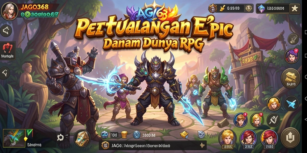 Tangkapan layar JAGO368 yang menunjukkan aksi pertempuran epik.