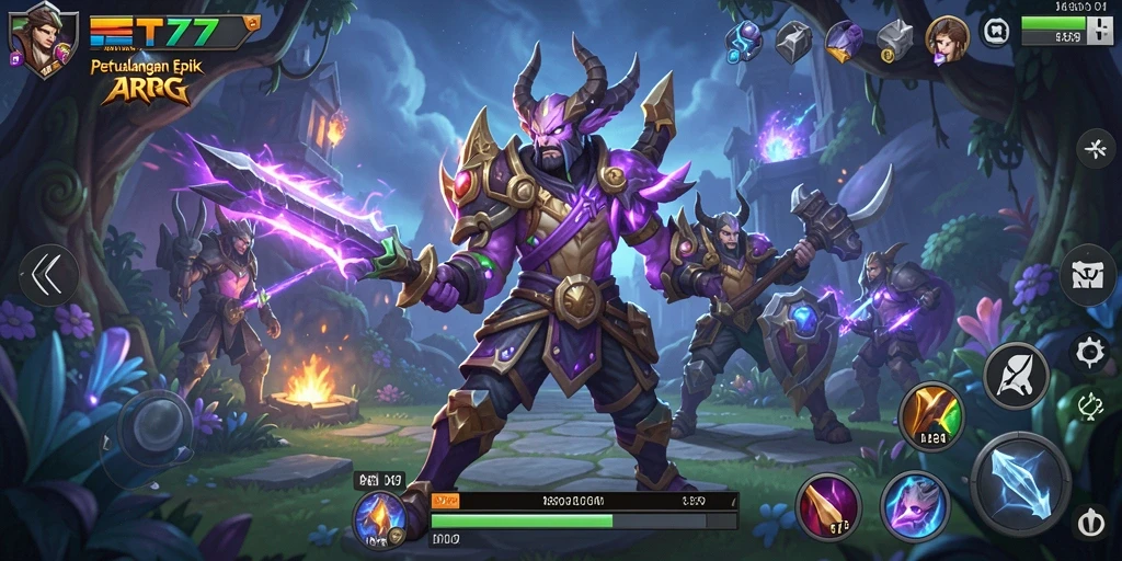 Tampilan gameplay JET77 yang seru dan menantang di dunia ARPG.