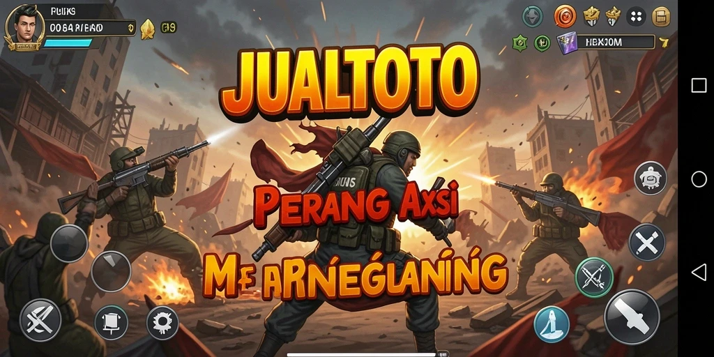 Tampilan gameplay intens di JUALTOTO dengan aksi penuh adrenalin.
