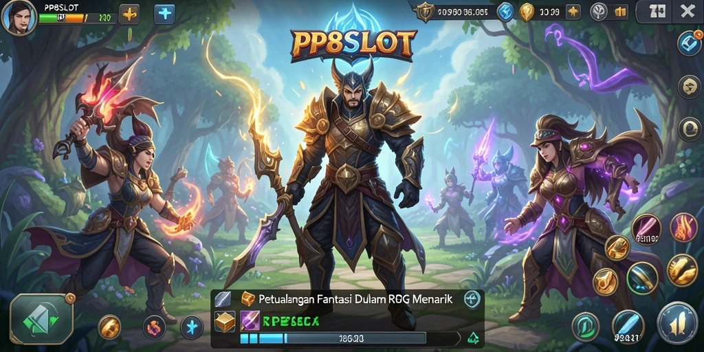 Tampilan gameplay RPG yang menakjubkan dalam PP8SLOT.