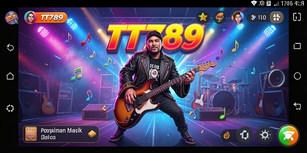 Tampilan gameplay menarik dari TT789 dalam permainan musik yang seru.