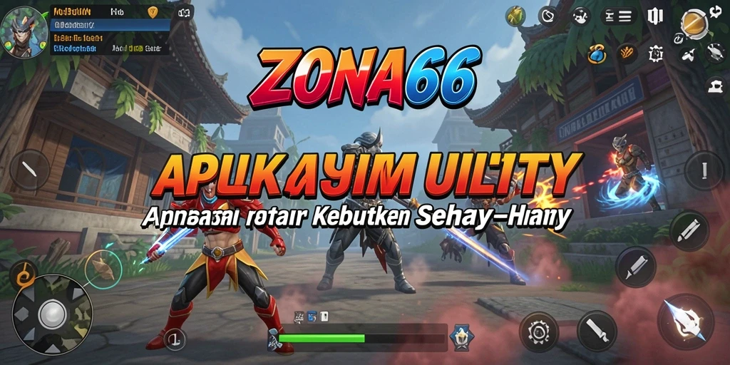 Tampilan antarmuka ZONA66 yang ramah pengguna dalam aplikasi Utility.
